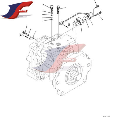 708-1W-01031 پمپ هیدرولیک برای بلدوزر کاماتسو WA500-6