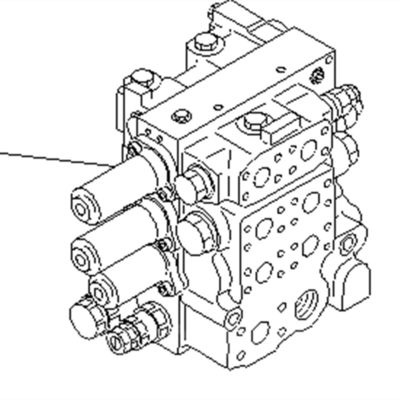کاماتسو D65E D85E D85 دریچه کنترل اصلی هیدرولیک 723-63-12101